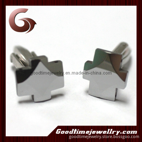 Cross Shape Tungsten Matt Cufflinks for Men